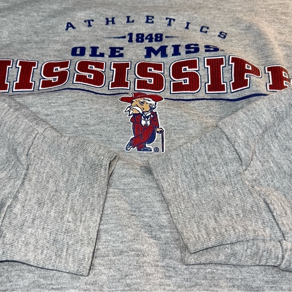 Vintage Lee Sport Ole Miss Rebels Mississippi Crewneck Sweatshirt - Picture 11 of 12